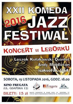 Grafika 1: Komeda Jazz Festiwal w Lęborku