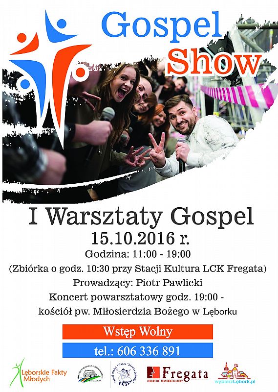 Grafika 1: Bezpłatne warsztaty gospel