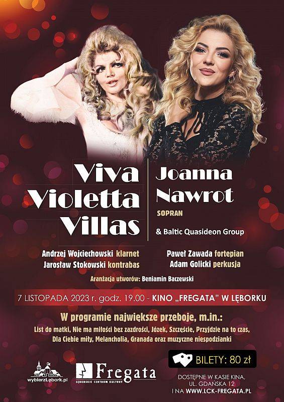 Grafika 1: Zapraszamy na koncert Viva Violetta Villas