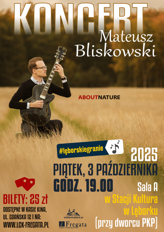 Grafika 1: Mateusz Bliskowski - koncert solowy w Stacji Kultura