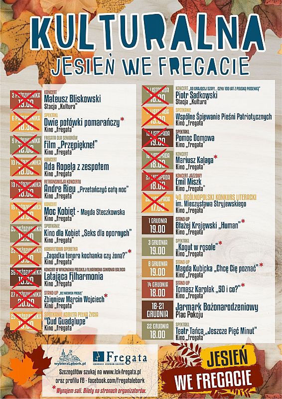 Grafika 1: Kulturalna jesień we "Fregacie"