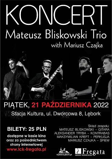 Mateusz Bliskowski Trio - koncert jazzowy w Stacji Kultura