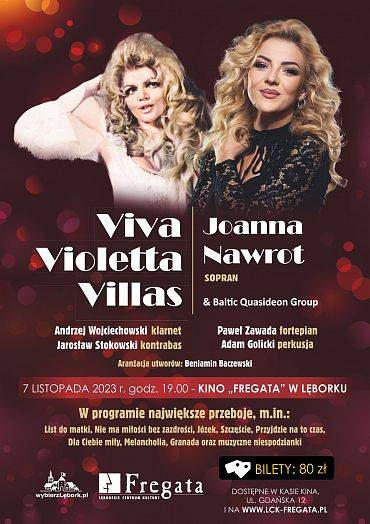 Zapraszamy na koncert Viva Violetta Villas