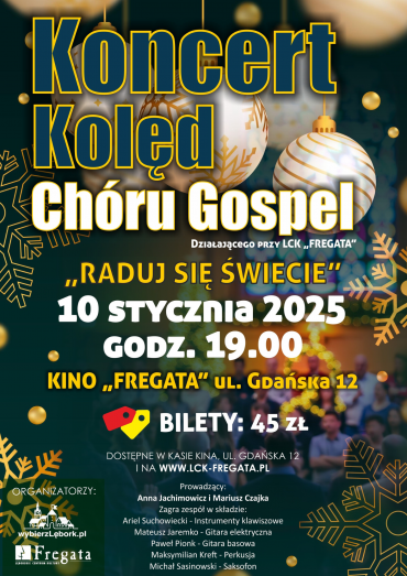 Kolędowy koncert Chóru Gospel w Kinie „Fregata”