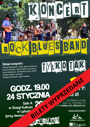 Koncert Rock Blues Band TYLKO TAK w Stacji Kultura