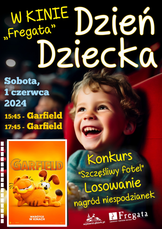 Grafika 1: "Szczęśliwy fotel", czyli Dzień Dziecka w Kinie "Fregata"