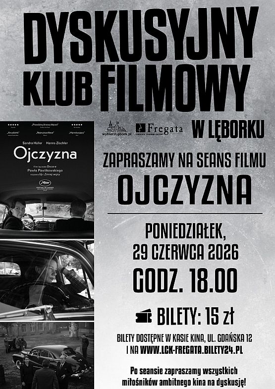 Grafika 1: Dyskusyjny Klub Filmowy - zapraszamy w czerwcu