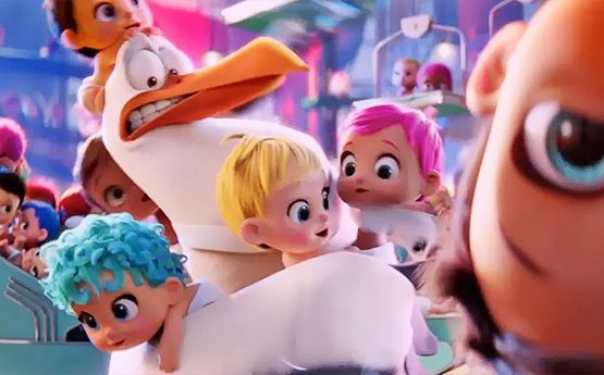 Grafika 2: "Bociany" w 2D i w 3D - dla najmłodszych widzów