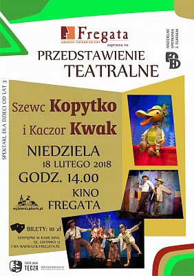 Grafika 3: Spektakl dla młodych widzów w Kinie "Fregata"