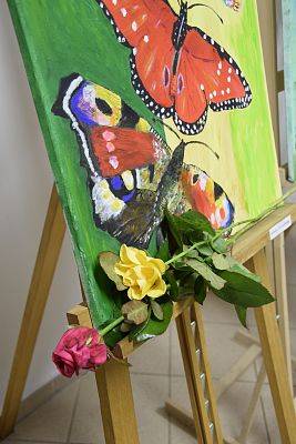 Grafika 40: Wystawa malarska malarek z lęborskiego Uniwersytetu Trzeciego Wieku 18.02.2020