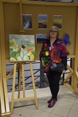 Grafika 51: Wystawa malarska malarek z lęborskiego Uniwersytetu Trzeciego Wieku 18.02.2020