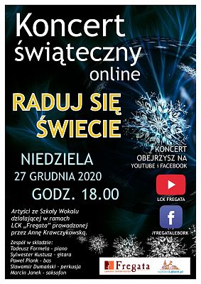 Grafika 1: „Raduj się świecie” - koncert świąteczny online