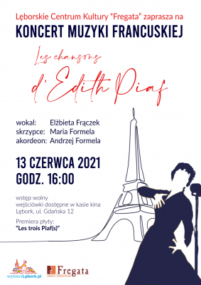 Grafika 1: „Les chansons of Edith Piaf” - koncert muzyki francuskiej