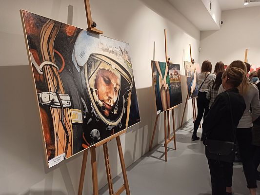 Grafika 1: "Remanenty" - wernisaż Ryszarda M. Zająca (24.09.2021)