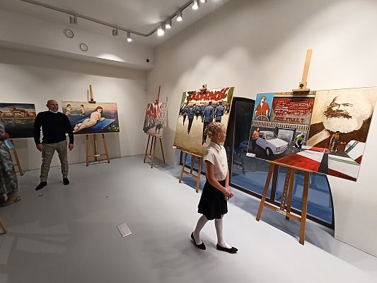 Grafika 13: "Remanenty" - wernisaż Ryszarda M. Zająca (24.09.2021)