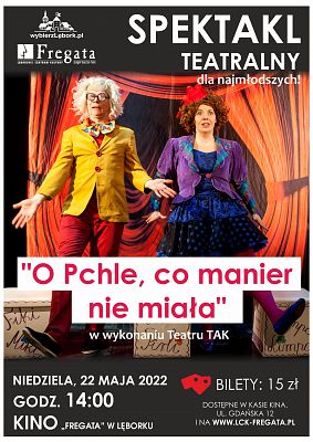 Grafika 1: "O Pchle, co manier nie miała" - spektakl