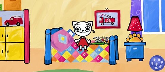 Grafika 1: Kicia Kocia mówi: Dzień dobry!