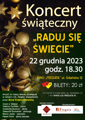Grafika 1: Koncert świąteczny „Raduj się świecie”