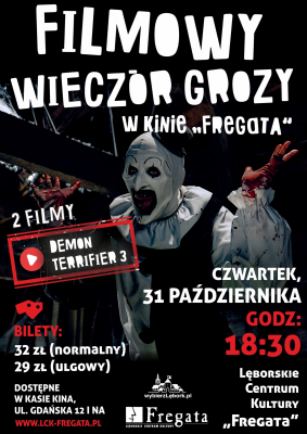 Grafika 1: Filmowy wieczór grozy we "Fregacie"