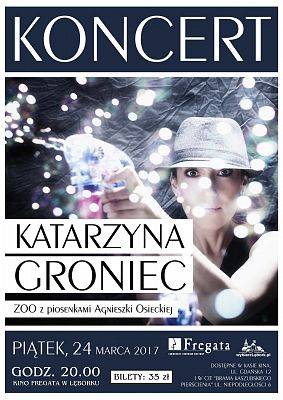 Grafika 1: Katarzyna Groniec zaśpiewa Osiecką - zapraszamy
